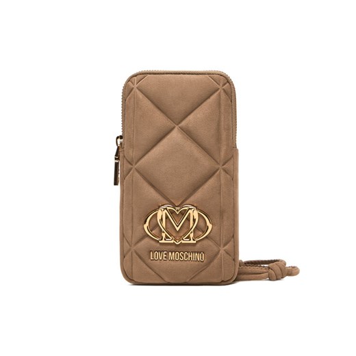 LOVE MOSCHINO Torebka na telefon JC5645PP0NKE0105 Beżowy ze sklepu MODIVO w kategorii Etui - zdjęcie 186762777