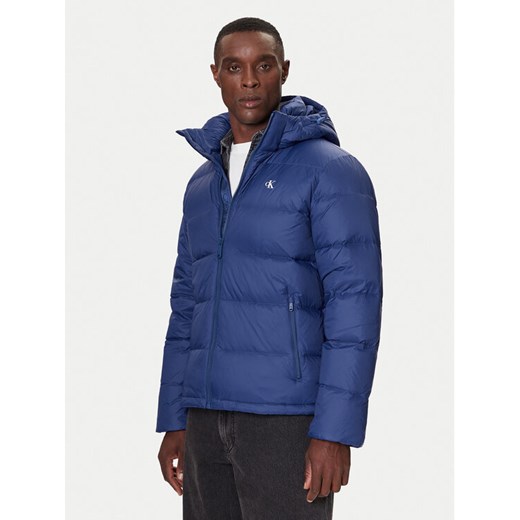 Calvin Klein Jeans Kurtka puchowa LV04RC518G Niebieski Regular Fit ze sklepu MODIVO w kategorii Kurtki męskie - zdjęcie 186762797
