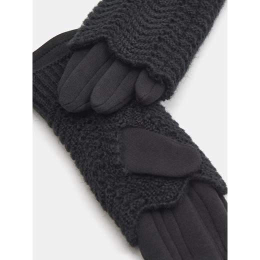 Sinsay - Rękawiczki - czarny Sinsay M/L Sinsay