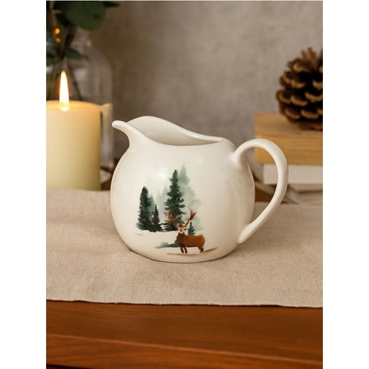 Sinsay - Ceramiczny dzbanek z motywem świątecznym - biały ze sklepu Sinsay w kategorii Dzbanki i zaparzacze - zdjęcie 186764549
