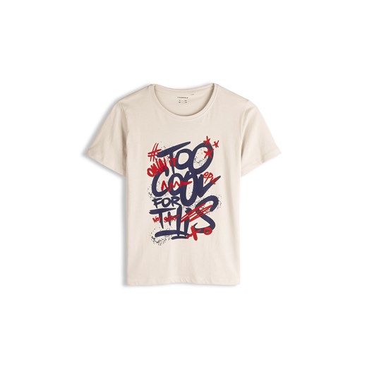 GATE Bawełniana koszulka z nadrukiem 8Y ze sklepu gateshop w kategorii T-shirty chłopięce - zdjęcie 186764898