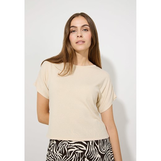 More &amp; More Top w kolorze beżowym More & More 46 okazja Limango Polska