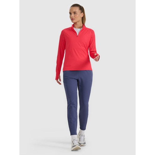 Damskie spodnie do biegania w terenie 4F 4FWAW25TFTRF0931 - niebieskie ze sklepu Sportstylestory.com w kategorii Spodnie damskie - zdjęcie 186767355