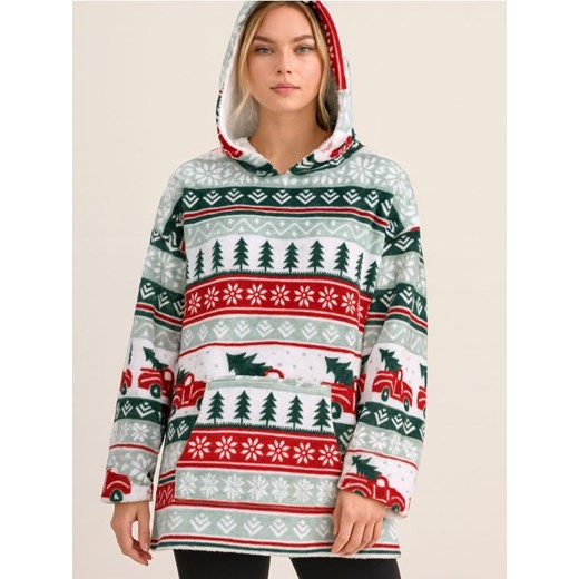 Sinsay - Snoodie świąteczne - wielobarwny - id: 336GL-MLC - marki Sinsay - 186767828 Sinsay - Snoodie świąteczne - wielobarwny ze sklepu Sinsay w kategorii Bluzy damskie - zdjęcie 186767828