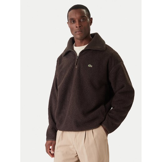 Lacoste Polar SH5500 Brązowy Relaxed Fit ze sklepu MODIVO w kategorii Bluzy męskie - zdjęcie 186769058