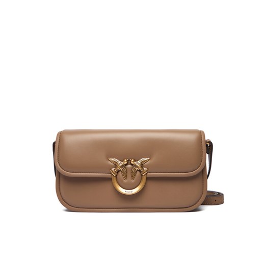 PINKO Torebka Love Box Baguette Al 25-26 PLTT 105083 A26L Brązowy - id: 8053177200997 - marki Pinko - 186769059 PINKO Torebka Love Box Baguette Al 25-26 PLTT 105083 A26L Brązowy ze sklepu MODIVO w kategorii Listonoszki - zdjęcie 186769059