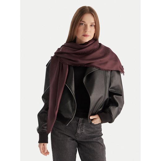 Calvin Klein Szal Emblem Aop Tonal LV04D8063G Bordowy Calvin Klein OS MODIVO