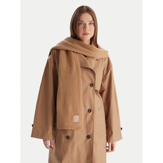 Calvin Klein Szalik Emblem LV04D8014G Beżowy ze sklepu MODIVO w kategorii Szaliki męskie - zdjęcie 186769089