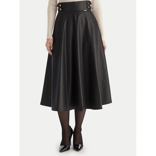 Fracomina Spódnica z imitacji skóry FS25WG2001P41101 Czarny Regular Fit ze sklepu MODIVO w kategorii Spódnice - zdjęcie 186769099