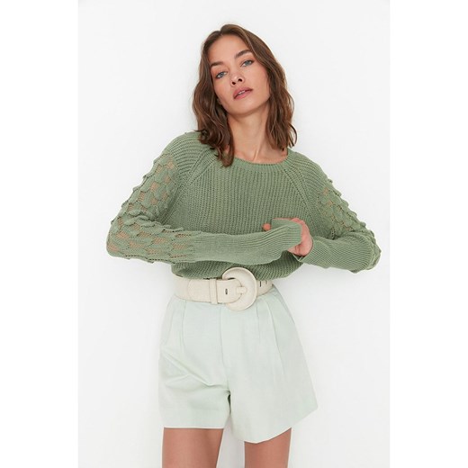 trendyol Sweter w kolorze zielonym Trendyol S okazja Limango Polska