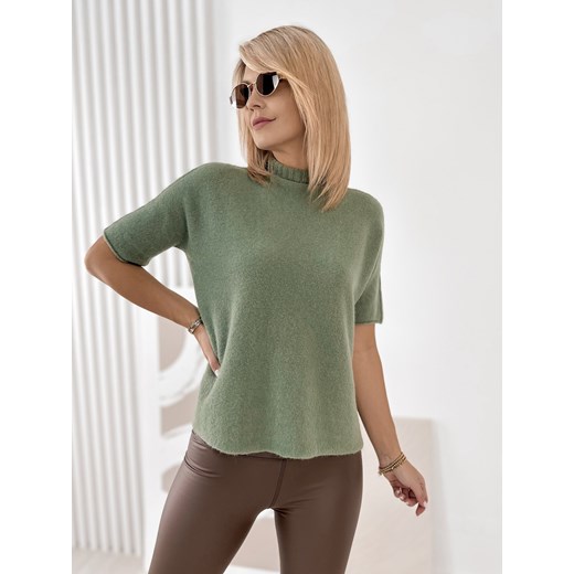 sweter aslan khaki one size ze sklepu UBRA w kategorii Swetry damskie - zdjęcie 186770177