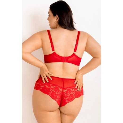 Czerwony biustonosz miękki soft Jasmin Plunge 19150, Kolor czerwony, Rozmiar 100C, Mediolano ze sklepu Intymna w kategorii Biustonosze - zdjęcie 186770256