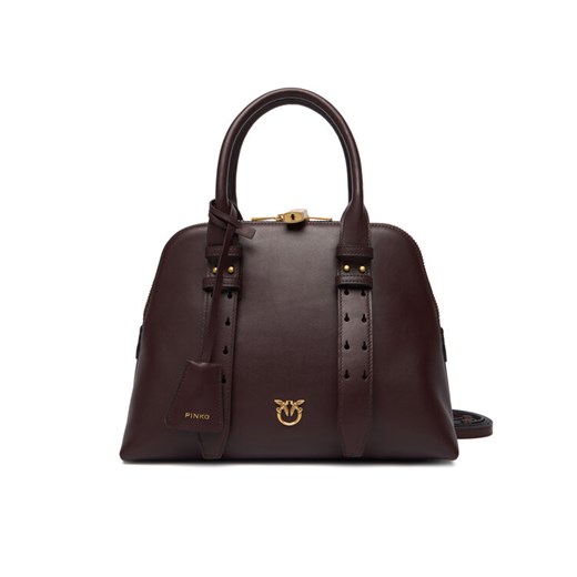 Torebka PINKO Bowling Bag Medium AI 25-26 PLTT 105906 A0QO Bordowy ze sklepu eobuwie.pl w kategorii Torebki damskie - zdjęcie 186770635