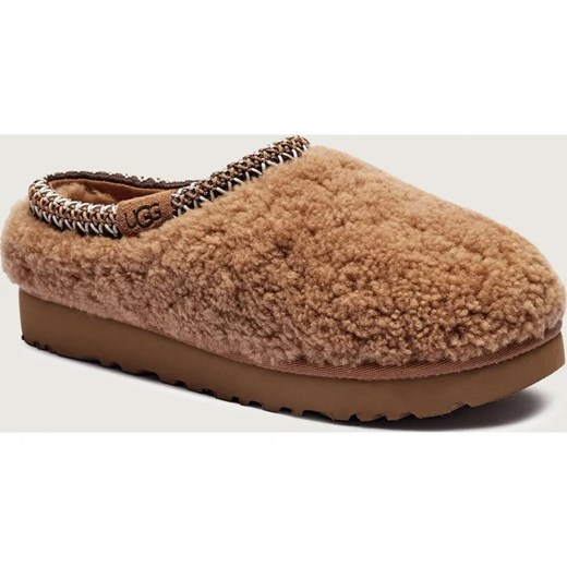 UGG Skórzane mule TASMAN MAXI CURLY | z dodatkiem wełny ze sklepu Gomez Fashion Store w kategorii Kapcie damskie - zdjęcie 186772336