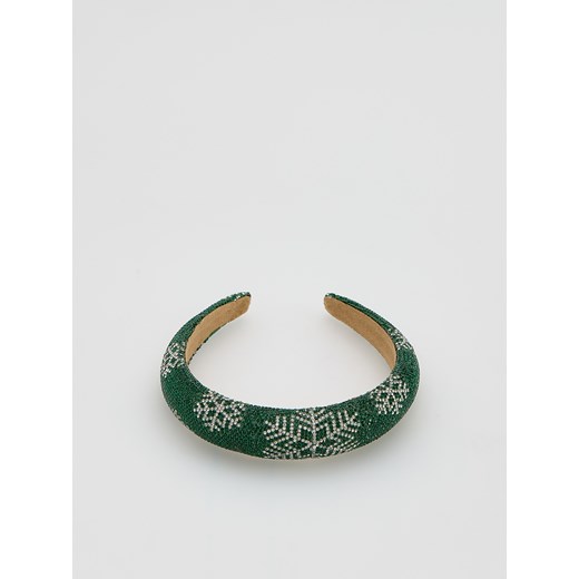 Reserved - Opaska z kryształkami - ciemnozielony ze sklepu Reserved w kategorii Ozdoby do włosów dziewczęce - zdjęcie 186772725