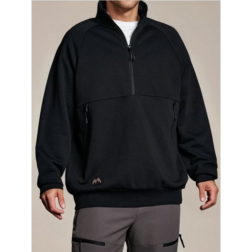 Sinsay - Bluza pullover - czarny ze sklepu Sinsay w kategorii Bluzy męskie - zdjęcie 186773779