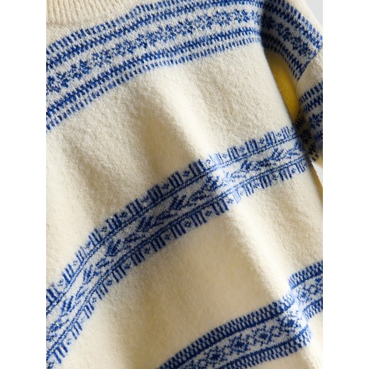 Reserved - Sweter we wzory - niebieski Reserved XL Reserved