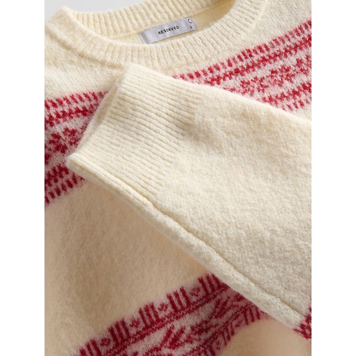 Reserved - Sweter we wzory - wielobarwny Reserved M Reserved