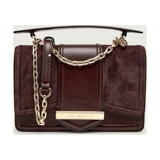 Karl Lagerfeld Skórzana torebka na ramię k/nova | zamsz ze sklepu Gomez Fashion Store w kategorii Listonoszki - zdjęcie 186774268