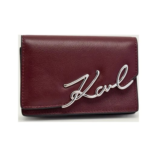 Karl Lagerfeld Skórzane etui na karty k/signature ze sklepu Gomez Fashion Store w kategorii Etui - zdjęcie 186774316