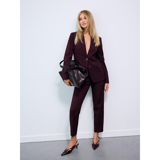 Mohito - Spodnie cygaretki - mahoń ze sklepu Mohito w kategorii Spodnie damskie - zdjęcie 186775136