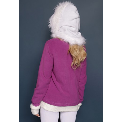 Fioletowy Casualowy Polar Dannira Renee L renee.pl