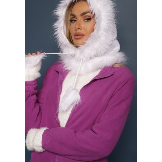 Fioletowy Casualowy Polar Dannira Renee L renee.pl