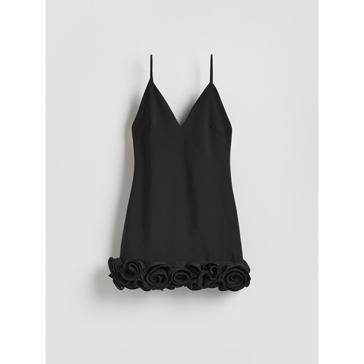 Reserved - Sukienka z ozdobną aplikacją - czarny ze sklepu Reserved w kategorii Sukienki - zdjęcie 186775617