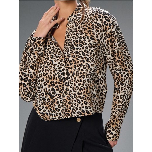 Sinsay - Koszula w panterkę - wielobarwny - id: 381HH-MLC - marki Sinsay - 186776206 Sinsay - Koszula w panterkę - wielobarwny ze sklepu Sinsay w kategorii Koszule damskie - zdjęcie 186776206