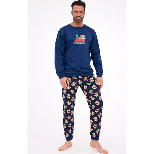 Świąteczna piżama męska bawełniana Teddy 2 115/290, Kolor granatowy-wzór, Rozmiar 2XL, Cornette ze sklepu Primodo w kategorii Piżamy męskie - zdjęcie 186776676