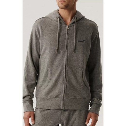Atlantic bluza dresowa męska HMT-001-SZARY MELANŻ CIEMNY, Kolor ciemny szary, Rozmiar XL, ATLANTIC ze sklepu Intymna w kategorii Bluzy męskie - zdjęcie 186776879
