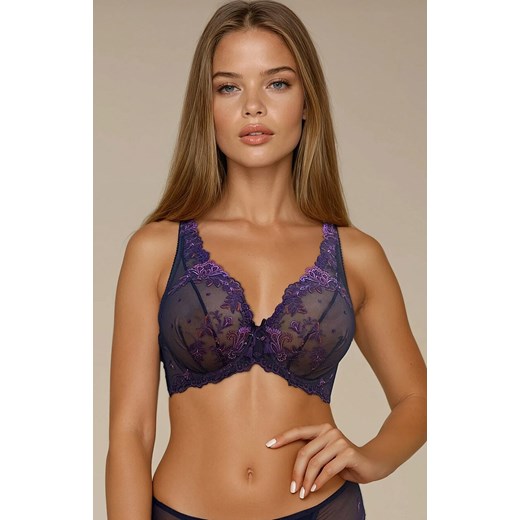 Sawren biustonosz miękki soft typu braletka 2060 Allure, Kolor ciemnofioletowy, Rozmiar 70B, Sawren ze sklepu Intymna w kategorii Biustonosze - zdjęcie 186777338