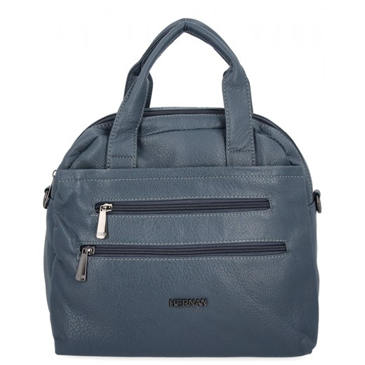 Uniwersalna Torebka Damska 2 Komory firmy Hernan 50908 Jasno Niebieska ze sklepu PaniTorbalska w kategorii Torby Shopper bag - zdjęcie 186778078