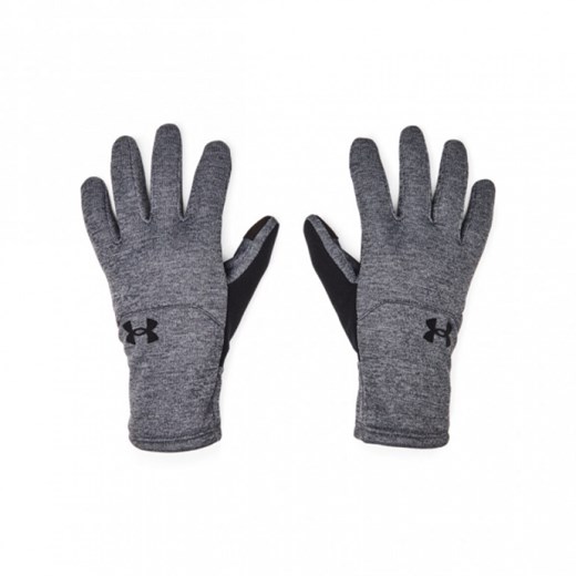 Męskie rękawiczki treningowe Under Armour UA Storm Fleece Gloves - szare ze sklepu Sportstylestory.com w kategorii Rękawiczki męskie - zdjęcie 186778866