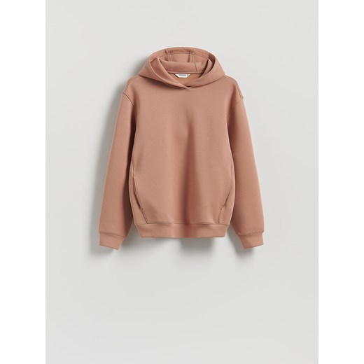 Reserved - Bluza regular z kapturem - kremowy ze sklepu Reserved w kategorii Bluzy męskie - zdjęcie 186779806