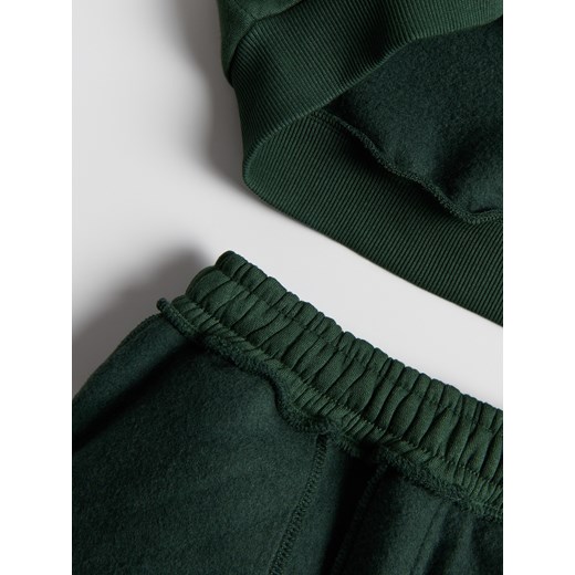 Reserved - Bawełniany komplet z nadrukiem - ciemnozielony Reserved 152 (11 lat) Reserved