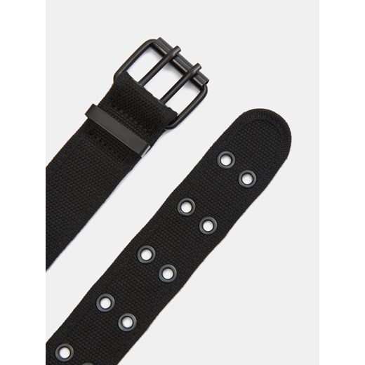 Sinsay - Regulowany pasek z metalowymi oczkami - czarny Sinsay XS/S Sinsay