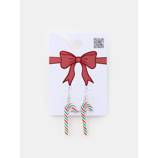 Sinsay - Kolczyki w kształcie laski cukrowej - wielobarwny Sinsay One Size Sinsay