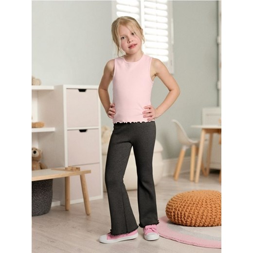 Sinsay - Spodnie dzwony z gumką w pasie - szary - id: 220AM-86M - marki Sinsay - 186780826 Sinsay - Spodnie dzwony z gumką w pasie - szary ze sklepu Sinsay w kategorii Spodnie dziewczęce - zdjęcie 186780826