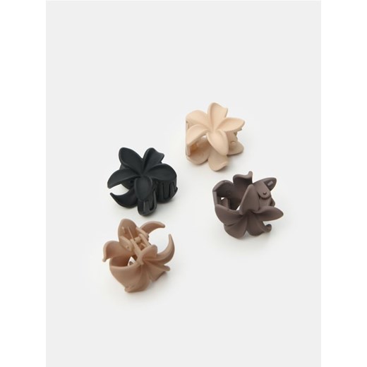 Sinsay - Spinka do włosów w kształcie kwiaty 4 pack - wielobarwny Sinsay One Size Sinsay