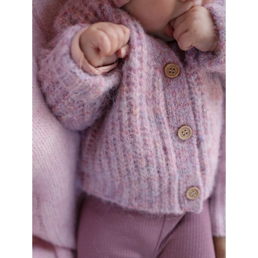 Reserved - Dzianinowy kardigan - jasnofioletowy ze sklepu Reserved w kategorii Bluzy i swetry - zdjęcie 186781787