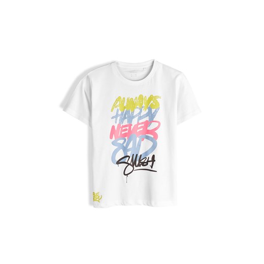 GATE Bawełniana koszulka z nadrukiem 8Y ze sklepu gateshop w kategorii T-shirty chłopięce - zdjęcie 186782097