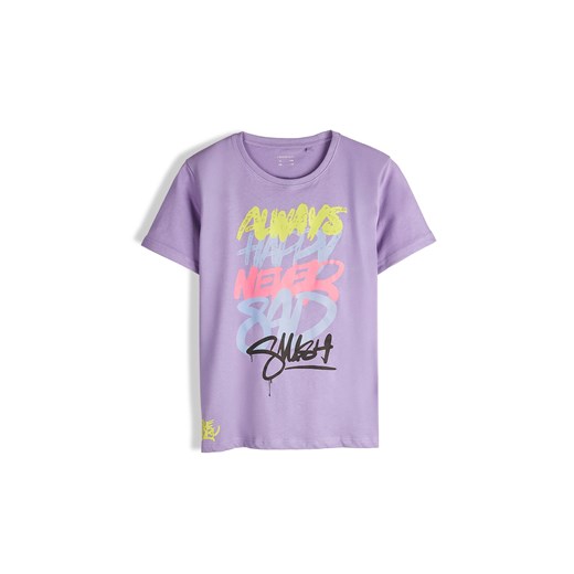 GATE Bawełniana koszulka z nadrukiem 8Y ze sklepu gateshop w kategorii T-shirty chłopięce - zdjęcie 186782099