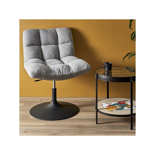 THE HOME DECO FACTORY Fotel "Anton" w kolorze szarym - 65 x 79,5 x 80 cm - id: 11156514 - marki The Home Deco Factory - 186782166 THE HOME DECO FACTORY Fotel "Anton" w kolorze szarym - 65 x 79,5 x 80 cm ze sklepu Limango Polska w kategorii Pufy i siedziska - zdjęcie 186782166