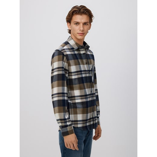 Reserved - Koszula regular fit w kratę - beżowy - id: 056DO-80P - marki Reserved - 186782936 Reserved - Koszula regular fit w kratę - beżowy ze sklepu Reserved w kategorii Koszule męskie - zdjęcie 186782936