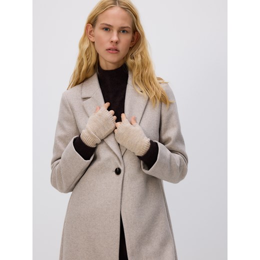 Reserved - Długie mitenki - brązowy ze sklepu Reserved w kategorii Rękawiczki damskie - zdjęcie 186783266