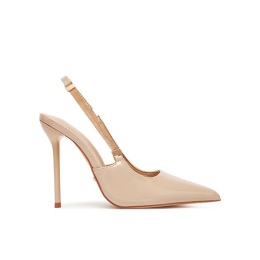 Szpilki DeeZee Q96229-5 Beżowy ze sklepu eobuwie.pl w kategorii Czółenka - zdjęcie 186784105