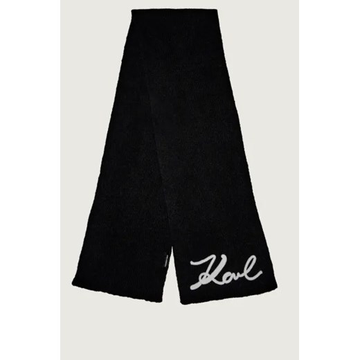 Karl Lagerfeld Szal K/signature | z dodatkiem wełny Karl Lagerfeld OS Gomez Fashion Store