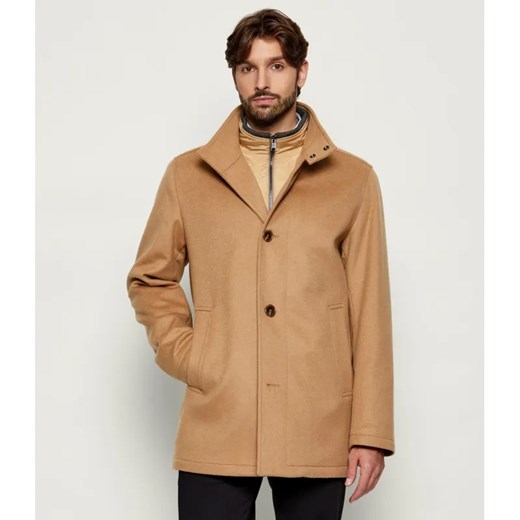 BOSS BLACK Wełniany płaszcz H-Coxtan-234 | z dodatkiem kaszmiru ze sklepu Gomez Fashion Store w kategorii Płaszcze męskie - zdjęcie 186784945