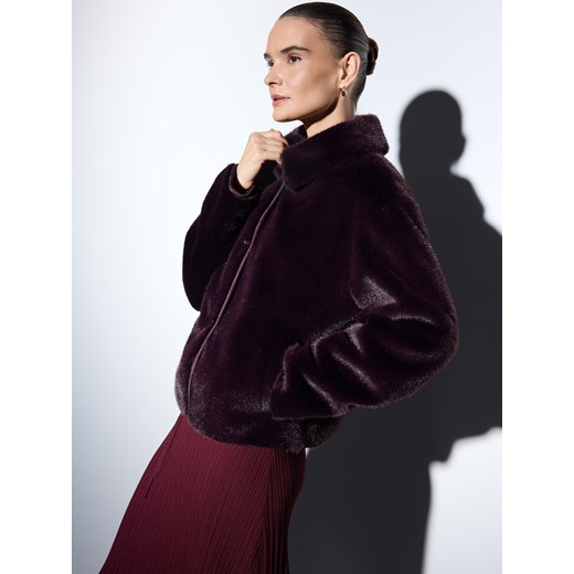 Mohito - Sztuczne futro - ciemny fiolet ze sklepu Mohito w kategorii Futra damskie - zdjęcie 186785056